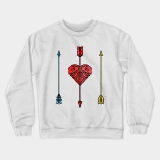 arrows and heart Crewneck Sweatshirt